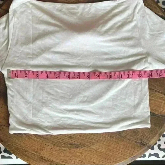 Seroya Ellis Long-Sleeve Peekaboo Cut-Out Top in White. Soft! Size Large. NWT! - Picture 12 of 16